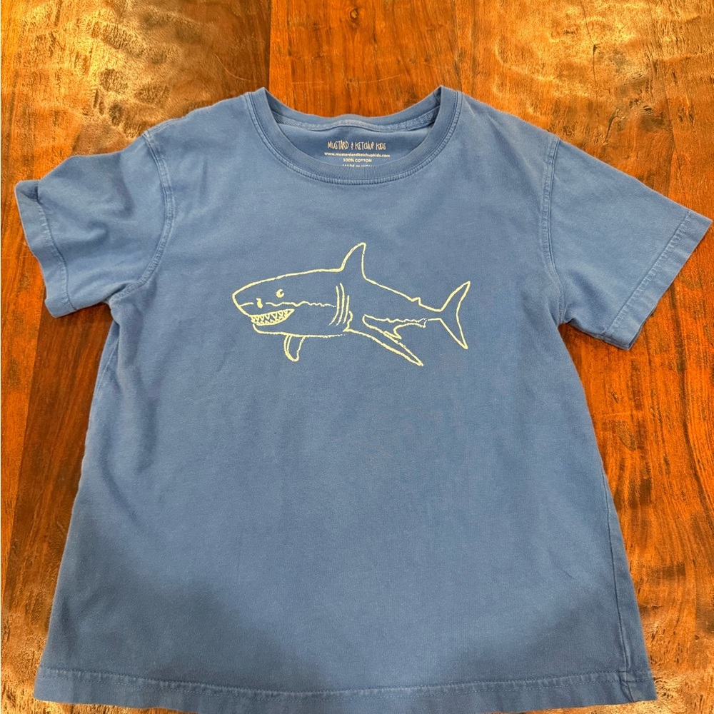 Kids Blue Shark Graphic Tee
